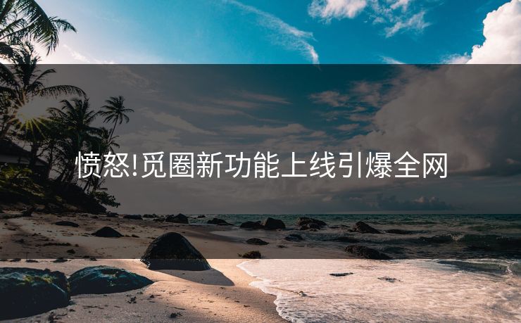 愤怒!觅圈新功能上线引爆全网